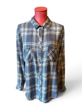 Rails Carter Button Down LS, in Color ‘Dark Vintage Tartan’, Size XL